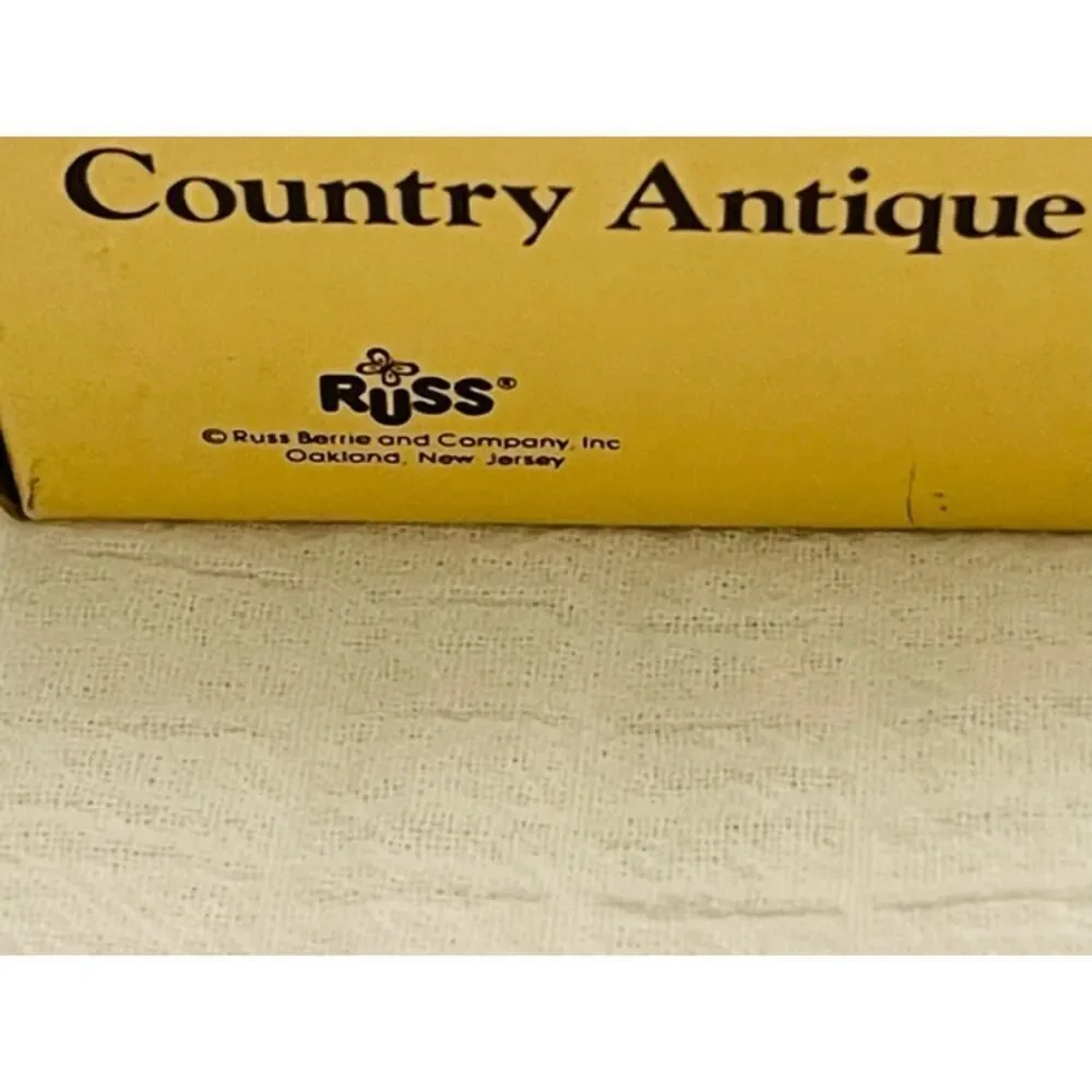 Russ Country Antique Ornaments Wooden Rocking Horse Red
